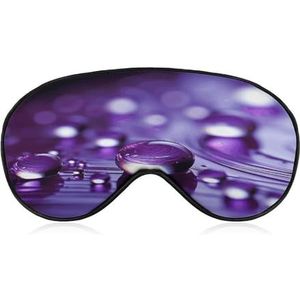 Oogmasker, paarse druppels bedrukt slapend oogmasker, nachtoogmasker, verduisterende slapende oogmasker, reizen oogmasker