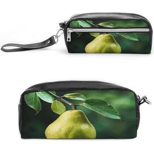 MNVTSKOP Peren op de boom make-up tas kleine cosmetische reiskoffer draagbare briefpapier organizer voor vrouwen leraar