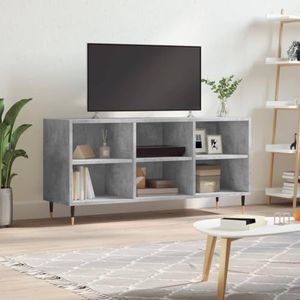 AUUIJKJF Entertainmentcentra en tv-standaards TV-meubel Beton Grijs 103,5x30x50 cm Engineered Houten Meubels