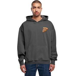 Merchcode Heren Capuchontrui, 100% katoen, donkergrijs, M