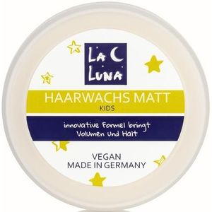 LA LUNA Haarwax voor kinderen, matte pasta, voor kinderen, veganistisch, made in Germany, voor meisjes en jongens, niet klevend, in water oplosbaar, haarverzorging voor kleine kinderen, kinderhaar, stylen, LA LUNA -100 ml