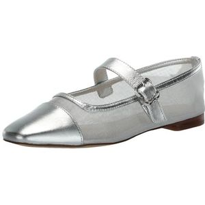 Sam Edelman Miranda Mary Jane Flat voor dames, Zacht zilver, 41.5 EU