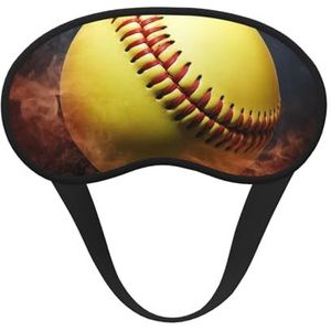 Softbal slaapmasker, zacht, comfortabel oogmasker met verstelbare riem, verduisterend, oogslaapschaduw, hoes voor vrouwen, meisjes, mannen, reizen, yoga, dutje in ploegendienst