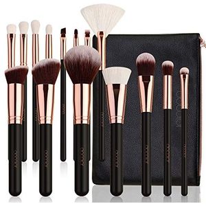 Docolor 15 make-upkwasten, natuurlijk haar, met etui