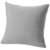 Estella - Kussenovertrekken - Lichtgrijs - Strijkvrij - Fijnjersey met Ritssluiting