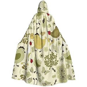 DURAGS Geel Bladeren Kip Modieuze Cosplay Kostuum Mantel - Unisex Vampier Cape Voor Halloween & Rollenspel Evenementen