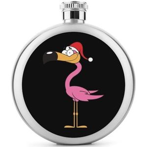 Leuke Kerstman Flamingo Heupfles 5oz Lekvrije Drank Fles Roestvrij Staal Wijnfles voor Bruiloft Party Geschenken