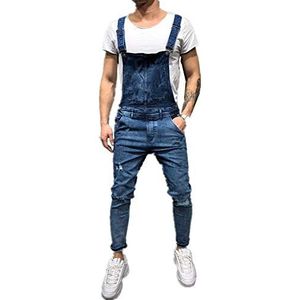 FANSU - Denim Overalls - Donkerblauw - Tuinbroek - Grote Taille Plus Size