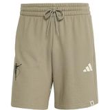 Adidas - Jude Bellingham - Korte Broek - Zwart - 100% Katoen, Normale Pasvorm, Elastische Taille