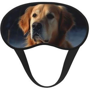 Golden Retriever slaapmasker, zacht, comfortabel oogmasker met verstelbare riem, verduisterend, oogslaapschaduw, hoes voor vrouwen, meisjes, mannen, reizen, yoga, dutje in ploegendienst