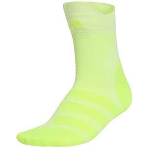 adidas Unisex adulto RUNxADIZERO Sock 1PP, white/solar yellow/solar yellow, 2.5-4
