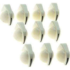 10 Stks Witte Kip Hoofd Knop Mini Gitaarversterker Knoppen Effect Pedaal Knop Gitaar Accessoires Accessoires voor Gitaarinstrumenten