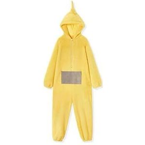MdybF Halloween Pyjamas Jumpsuit Costume Adult Onesie Pajamas Unisex Animal One-piece Costume Homewear Sleepwear Party-yellow-xl
