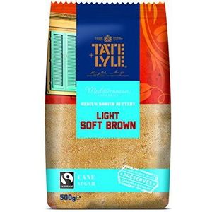 Tate & Lyle's Fairtrade Lichtbruine Zachte Suiker, 500g