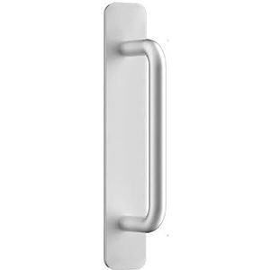 Zelfklevende aluminiumlegering deurgreep toiletdeur raam kast schuifdeur punch-free handgrepen meubelbeslag(Silver,180mm)