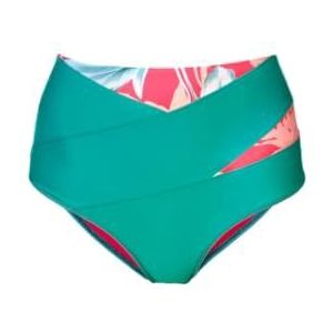 MF SEA® dames bikini met hoge taille voor een slank figuur, polyester/elastaan stof met UV50+UPF-bescherming, ideaal voor zwemmen, surfen, duiken en andere watersporten. (XL)