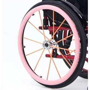 Siliconen wielhoes voor rolstoel, achterwielafdekking voor rolstoel, antislip en slijtvast, verbetert grip en tractie, velg voor stoel