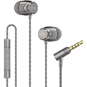 SoundMAGIC E11C Oordopjes met Microfoon In Ear Hoofdtelefoon Geluidsisolerende Bedrade Oortelefoon Hifi Stereo Krachtige Bas Gunmetal