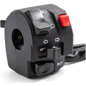 LED Stuurschakelaar Voor Buell Lightning Motorfiets 7/8"" Stuur Claxonknop Richtingaanwijzer Mistlamp Controller Schakelaar(Left Switch)