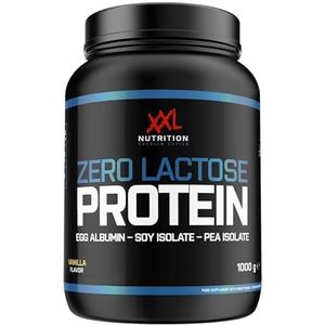 XXL Nutrition - Zero Lactose Protein - Eiwitpoeder lactosevrij, Proteïne poeder, Eiwitshakes, Proteine Shakes, Whey Proteïne, Eiwit - Vanille - 1000 gram