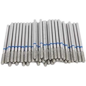 50 Stuks Nagelknipperbits, 2,35 Mm Nagelborenset, Nagelboorset, voor Het Verwijderen van Dode Huidnagels Slijpen en Polijsten van Nageloppervlak Polijsten Schuurmateriaal