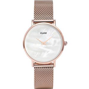 Cluse Dames analoog kwartshorloge met roestvrij stalen armband CL30047