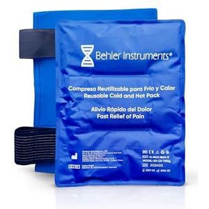 Koud Warm Kompressen Herbruikbaar met Verstelbare Band (28 x 38 cm) – Gelpack voor Pijnverlichting – IJs- en Warmtepakking voor Schouder, Knie en Rug – Voor Sportblessures