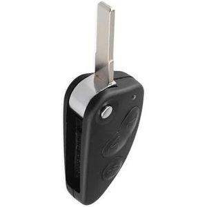 Sleutelbehuizing Voor Alfa Voor Romeo 147 156 166 GT Autosleutel 2-3 Knoppen Sleutelbehuizing Auto Klapsleutelbehuizing Ongesneden SIP22 Blade Sleutelbehuizing accessoires(3 Buttons)