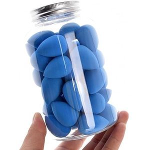 40 stuks Mini Kleine Make-Up Spons Schoonheid Ei Set Zachte Cosmetische Bladerdeeg Kussen Foundation Poeder Spons Nat en Droog Dual Beauty Tools (Color : 9)