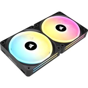 CORSAIR iCUE LINK QX140 RGB 140mm Magnetische Koepel RGB Ventilator - Startpakket - Zwart (Refurbished)