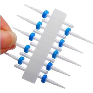 Nagelboorset, Nagelboortjesset for manicure, verpakking van 10 stuks Carbide aardbeinagelboortjes for manicure Gellak verwijderen Multicolor(No55)