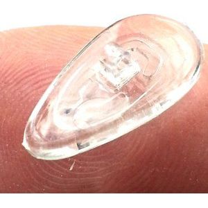 SPORTS WORLD VISION Neuspads voor brillen | Premium kwaliteit zachte siliconen A-vormige neuspads voor brillen | 17mm schroefkussen voor brillen in 10 paren