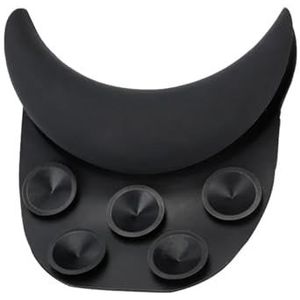 1 stuk zwart silicone haar cut shampoo wassen hoofd kussen nek rest zuignap wastafel wastafel kapper accessoires
