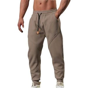 Dvbfufv Mannen Winter Broek Dikke Warme Jogging Fleece Broek Mannelijke Plus Size Werkbroek, Koffie, S