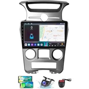 Android 13 Autoradio 2 DIN Compatibel met Kia Carens UN 2006-2012 9 Inch Touchscreen Carplay en Android Auto met Bluetooth 5.0/FM RDS/Bediening op het stuur/Achteruitrijcamera(B,NF-7)