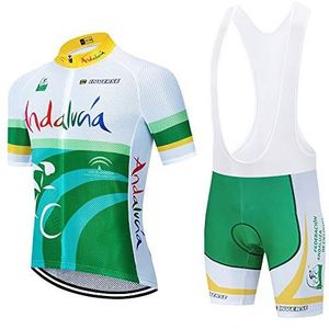DEHIWI Fietskits, jersey en koersbroek, ademende heren mountainbike jersey voor heren, fietskleding, set zomer