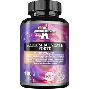 Apollo's Hegemony - Natrium Butyraat Forte - 400 mg - 100 Veganistische Capsules - Supplement voor Darmgezondheid
