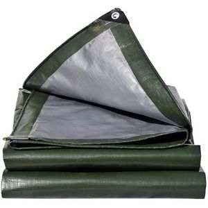 Multifunctionele waterdichte poly-afdekzeil 4x8m, buitenzeil voor zwembaden, boten, auto's en vrachtwagens, dekzeilhoes waterdicht wit, tentschuilplaats boot RV zwembad kampeerzeil