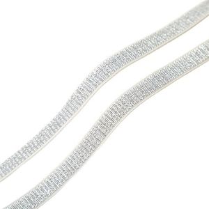 Elastische band 10/15/20/25/30 mm goud zilver glitter elastische banden tailleband elastische band doe-het-zelf naaien kant trim kledingstuk accessoire 5 meter elastisch om te naaien (kleur: