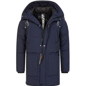 Indicode Heren INMylo Coat | Winterparka met capuchon Navy M