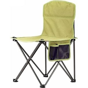 Draagbare Campingstoel Outdoor Backchair Camping Opvouwbare Kruk Met Zijvak Lichtgewicht Schets Stoel Strandstoel Vissen Stoel Draagbare Regiestoel Visstoel(C)