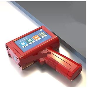 Mini Inkjet Printer 12.7mm Mini Mobiele Handheld Inkjet Printer Barcode Bar Batch Code Nummer Logo Vervaldatum Label Draagbare Jet Inkjet Printer instelbare afdrukhoogte(Red with 1 ink)