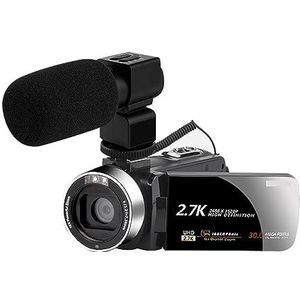 2.7K Outdoor Vlog Camcorder For Fotografie 16X Zoom Video Recorder Draaien Touchscreen Selfie Digitale Camera Thuisgebruik HD camera (Color : 64G SD Card, Size : 3)