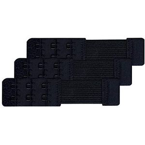Chanie 3 Stuks Dames Bh-Verlengstukken met 2 Haken, 10.4cm x 2.5cm