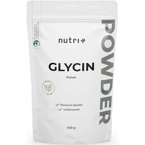 Nutri - Glycine Poeder - 500 g - Hooggedoseerd - Vegan - Aminozuur zonder toevoegingen