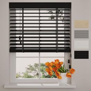 Jaloezie - Bamboe - Bruin - 50 mm Lamellen - 10 mm Ladderband