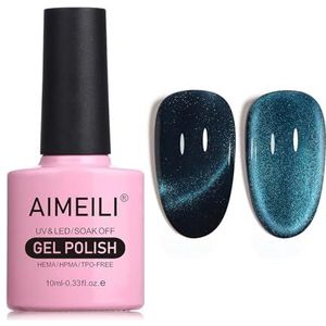 AIMEILI Hema Free Cat Eye Gel Nagellak UV LED Gellack Soak Off Vegan Cruelty-Free Gel Polish 10ml (763)