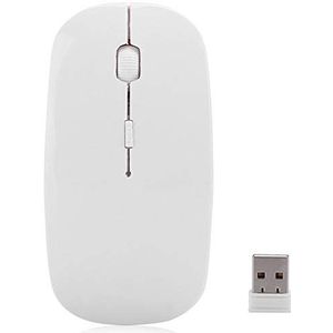 Bluetooth-muis, draadloze muis met variabele resolutie, 2.4G witte muizen, voor desktop