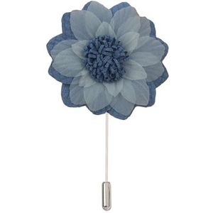 Gouden zijde, sneeuwbloemen, reverse naalden, nieu 9 * 10CM Salie Groene Zilveren Satijnen Bloem Revers Pin Badge Bloem Roos Bloem/Roos Revers Pin Broche Pin(Blue,3PCS)