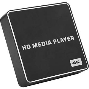 Smart Media Player, Ultra HD Mini TV Box, HDMI 4K TV Box, 1080P Media Player, USB 4K 10Bit H.264 / H.265 32G 100-240V Ondersteuning, Android 4.4.2, OTA